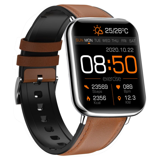 Smartwatch Bemi KIX2 Silver (6972689170524) - obraz 3