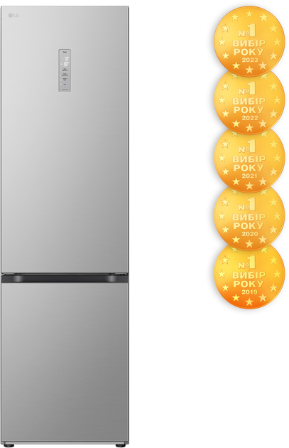 Двокамерний холодильник LG GW–B509FNUW - зображення 2