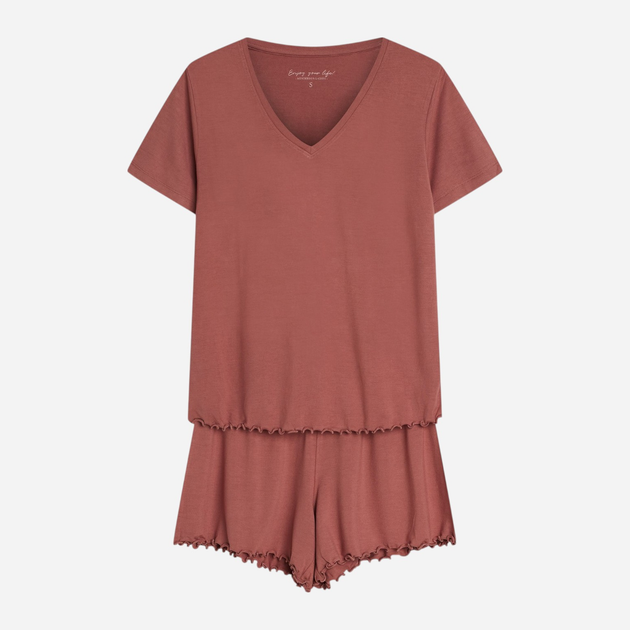 Piżama damska z szortami i krótkim rękawem letnia bawełniana Henderson Noves 43022-34X 3XL Różowa (5903972540978) - obraz 6