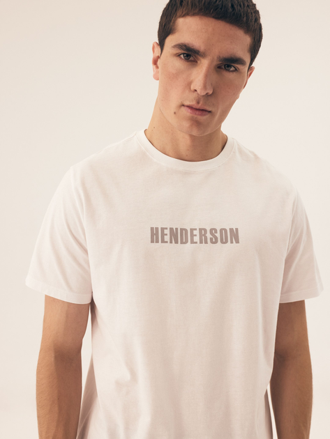 Піжама (футболка + шорти) чоловіча бавовняна Henderson Snap 43176-00X M Біла (5903972518977) - зображення 5
