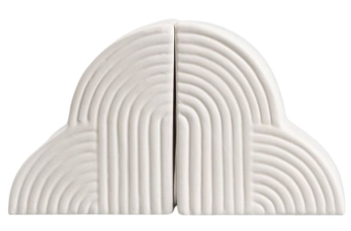 Набір підставок для книг Homla Cloudy Кераміка 12x8x14 см 2 шт (5906496737220) - зображення 1