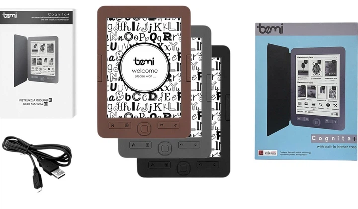 Czytnik e-booków Bemi Cognita+ Brown (6972689170586) - obraz 7