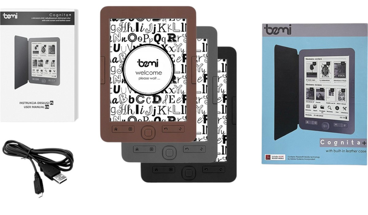 Czytnik Bemi Cognita+ Brown (6972689170586) - obraz 7