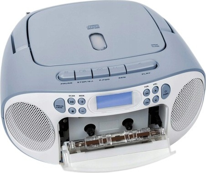 Магнітола Reflexion RCR2260 Boombox White/Blue (4260035678391) - зображення 3