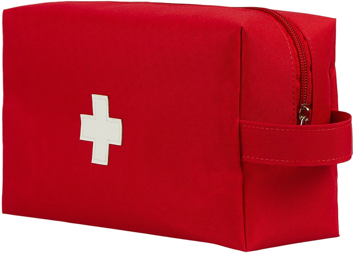 Аптечка тканевая дорожная, красная 24x14x8 см "First Aid Kit" - MAKEUP First Aid Kit Bag M (1112968-27054739) - зображення 2