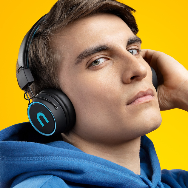 Słuchawki Niceboy HIVE Joy 3 Black-Turquoise (hive-3-joy) - obraz 5