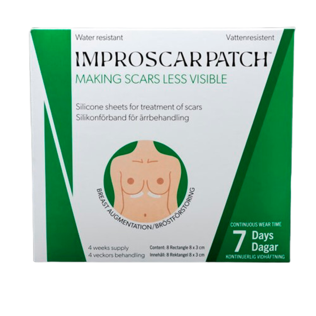 Медичні силіконові пластирі Improscar Patch для збільшення грудей і лікування рубців і шрамів 4 шт - зображення 1
