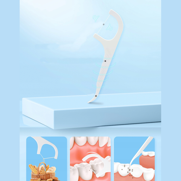 Зубні нитки Nandme Dental Floss Picks в коробці з автоматичною подачею 88 шт (6973931310231) - зображення 3