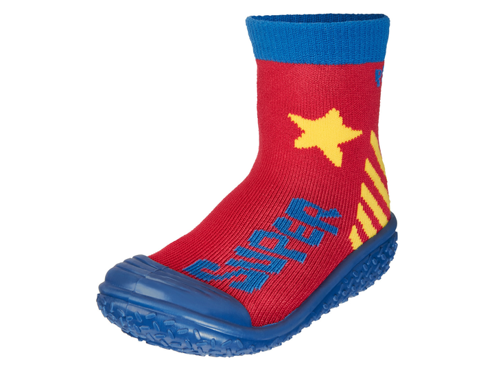 Носки-тапочки трикотаж с антискользящей гибкой подошвой для мальчика Playshoes LIDL 462432 20-21 Комбинированный 