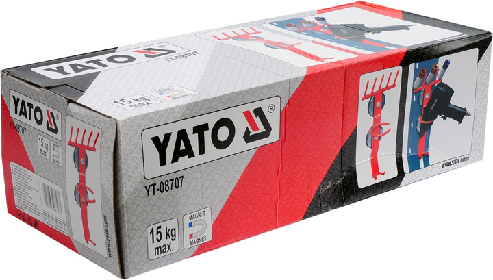 Magnetyczny uchwyt na narzędzia pneumatyczne YATO do 15 kg (YT-08707) (5906083087073) - obraz 2
