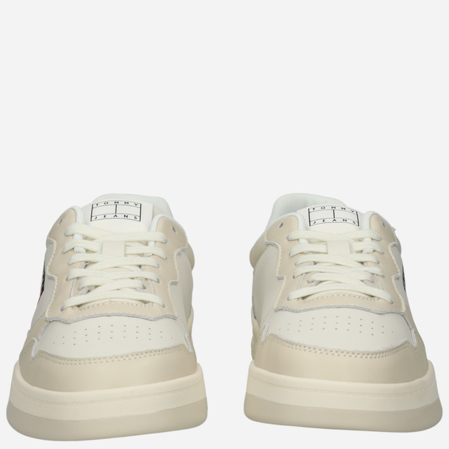 Sneakersy męskie skórzane Tommy Hilfiger EM0EM01443-ACG 44 Beżowe (8720637413043) - obraz 5