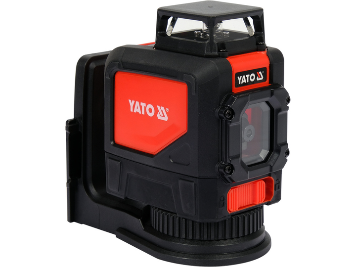 Niwelator laserowy YATO samopoziomujący pięcioliniowy zielony ± 3mm / 10m (YT-30435) - obraz 3