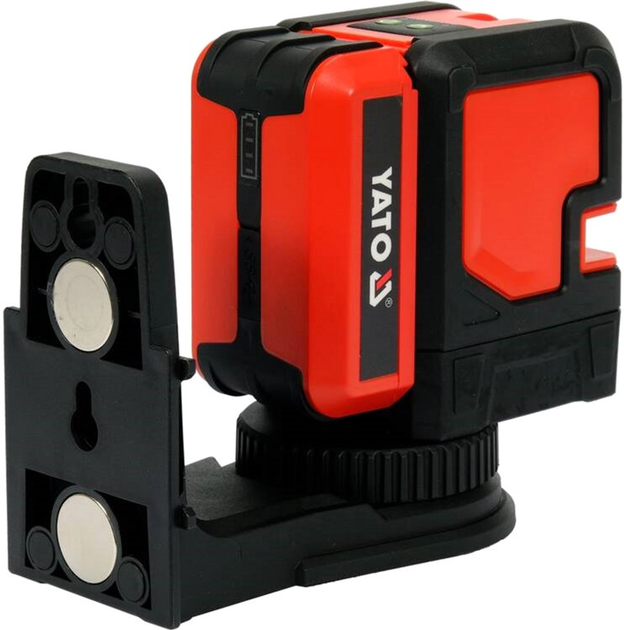 Niwelator laserowy YATO samopoziomujący krzyzowy zielony ± 3mm / 10m (YT-30434) - obraz 3