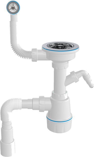 Гранитная мойка для кухни AquaMill SOFIA MAXI черная + Смеситель + Дозатор + Решетка + Сифон - изображение 14