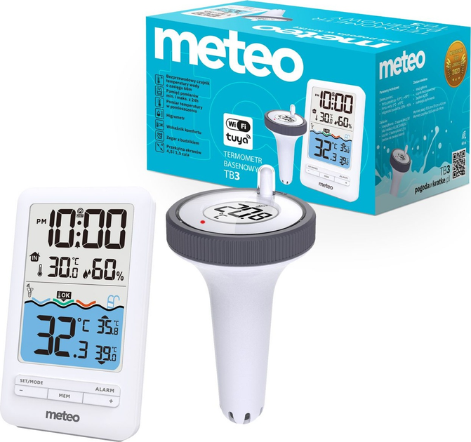 Плаваючий термометр для басейну Meteo TB3 WiFi (05TB3) - зображення 8