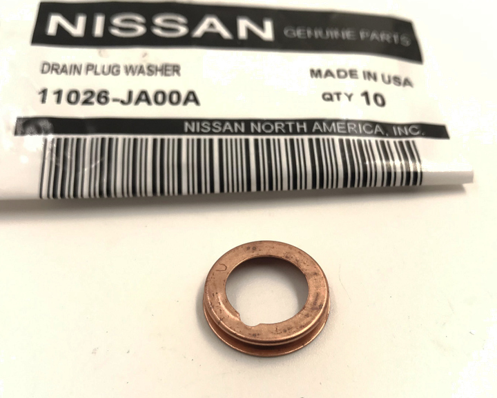 Прокладка сливной пробки Nissan, оригинал, Qashqai, X-Trail, OEM 11026-JA00A - изображение 4