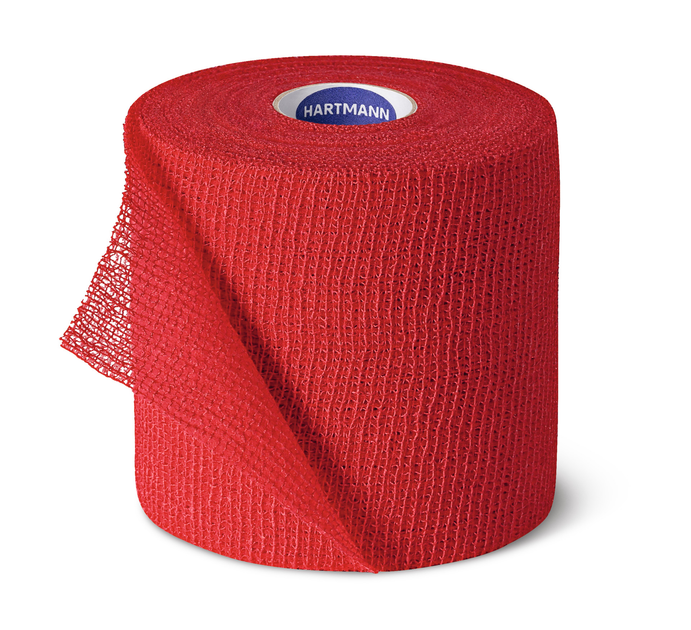 Бінт когезивний фіксуючий Peha-haft® Color red / Піха-хафт колор червоний 8см x 20м 1шт - зображення 2