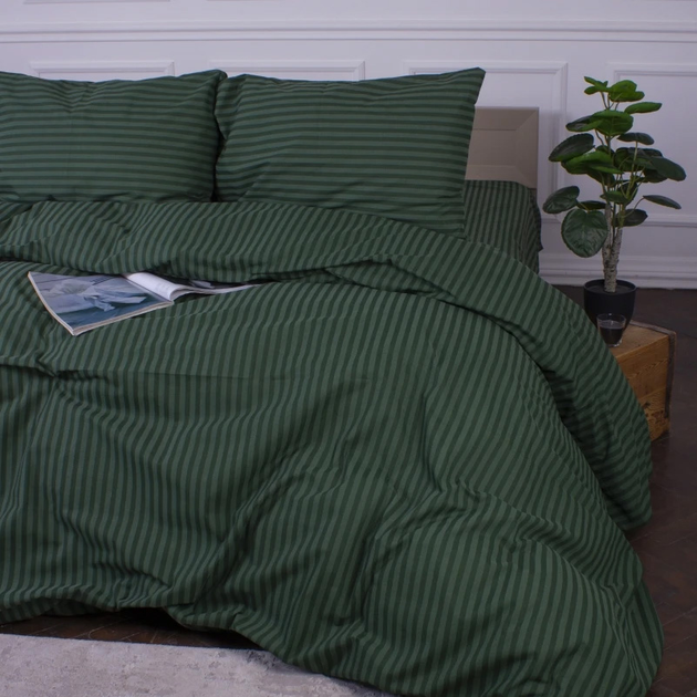 Підковдра MirSon Євро 200х220 см Ranforce Elite 17-0612 Stripe Emerald від Rozetka на платформі USKIDKA Акція на Підковдра MirSon Євро 200х220 см Ranforce Elite 17-0612 Stripe Emerald від Rozetka