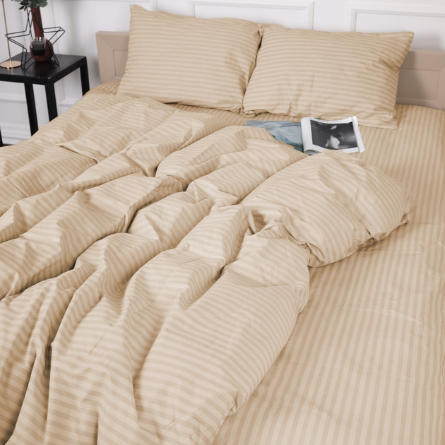 Підковдра MirSon Бязь 17-0602 Stripe Creamy 200х220 см від Rozetka на платформі USKIDKA Акція на Підковдра MirSon Бязь 17-0602 Stripe Creamy 200х220 см від Rozetka