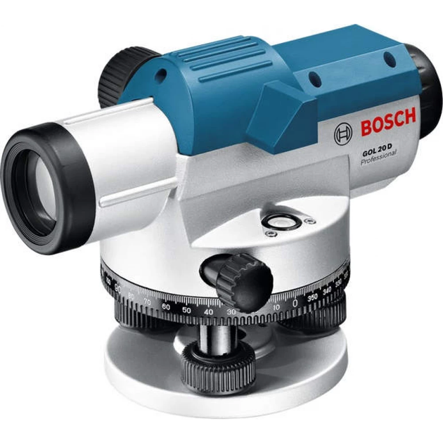 Профессиональный оптический нивелир Bosch Professional GOL 32 D : 120 м, 32 х зум, кейс - изображение 2