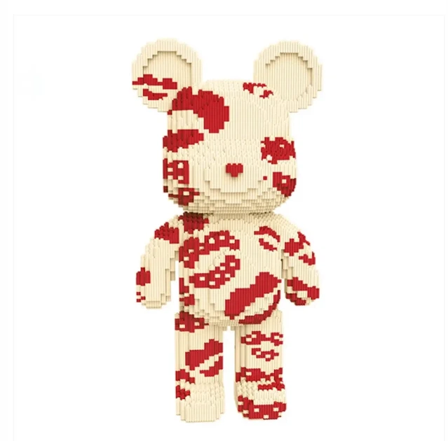 Конструктор Magic Blocks в виде мишки Bearbrick "Kisses” 43 см - Фото 4 Конструктор Magic Blocks в виде мишки Bearbrick "Kisses” 43 см - изображение 4