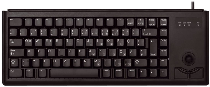 Klawiatura przewodowa Cherry G84-4400 PS/2 Black (G84-4400LUBEU-2) - obraz 1