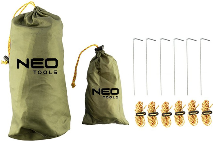 Водонепроникний тент NEO Tools 360 x 290 см 210T PU3000 63-180 (5907558440751) - зображення 2