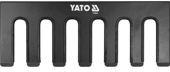 Półka na elektronarzędzia YATO 576 x 225 x 55 mm 6 gniazd metalowa (YT-09091) (5906083094798) - obraz 2