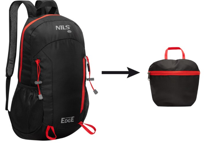 Рюкзак туристичний Nils Camp Edge NC1724 22L Чорний (5907695554106) - зображення 7