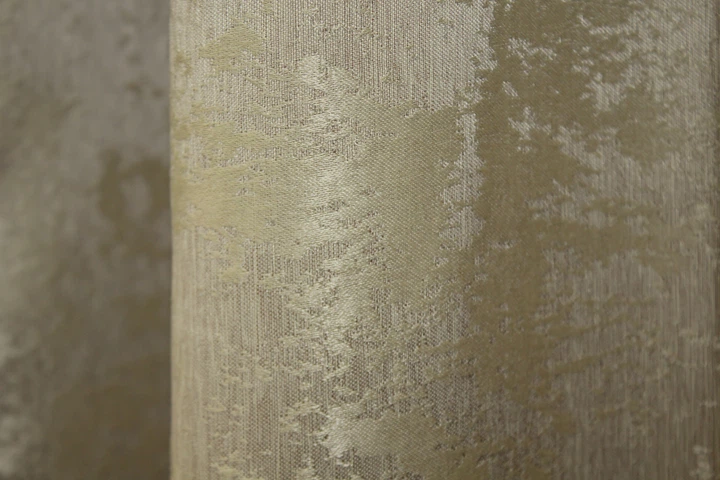 Комплект коротких штор VR-Textil Жаккард Sultan XO № 1284ш Золотистый 130х170 см 2 шт (35-0087) - изображение 7