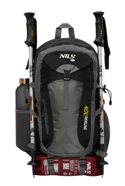 Рюкзак туристичний Nils Camp Treeline NC1733 40L Чорний (5907695554045) - зображення 5