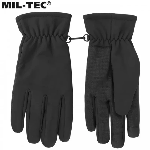 Рукавички SoftShell з утеплювачем Thinsulate Mil-Tec Black 12521302 - 2XL - зображення 4