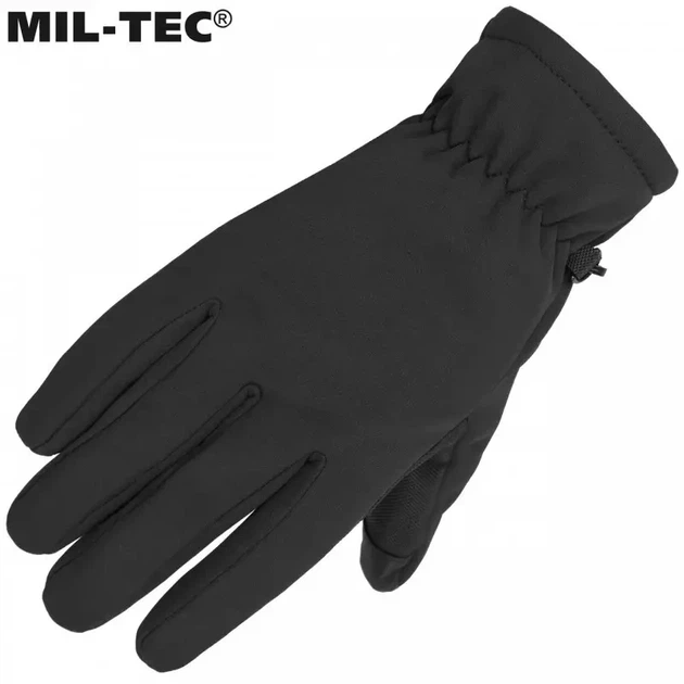 Рукавички SoftShell з утеплювачем Thinsulate Mil-Tec Black 12521302 - 2XL - зображення 5
