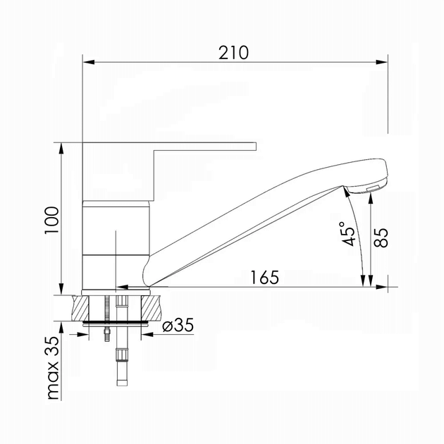 Смеситель для кухни IMPRESE JARO f03407301AA - изображение 2