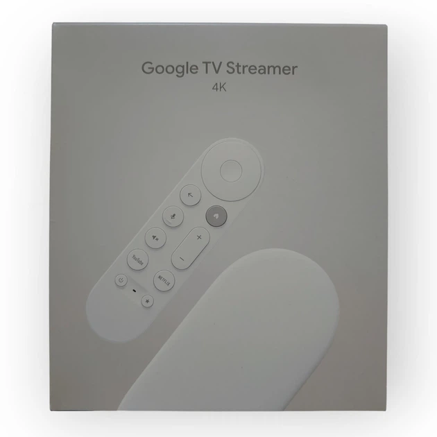 Медиаплеер хромкаст Google TV Streamer 4K 4/32GB (Porcelain