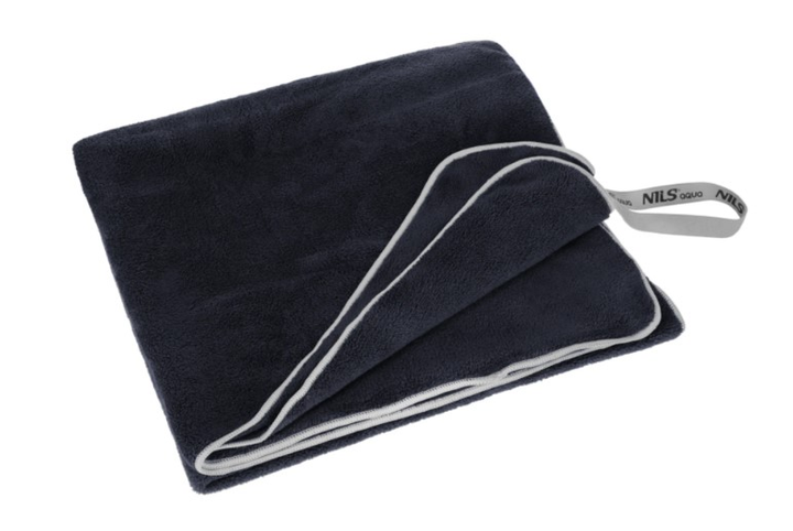 Ręcznik NILS AQUA NAR14 z  mikrofibry frotte 160 x 80 cm Czarny (5908261680120) - obraz 3