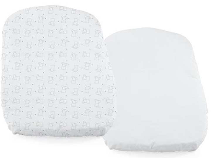 Komplet prześcieradeł Chicco Baby Hug Bear 39 x 77 cm 2 szt (8059609410002) - obraz 2