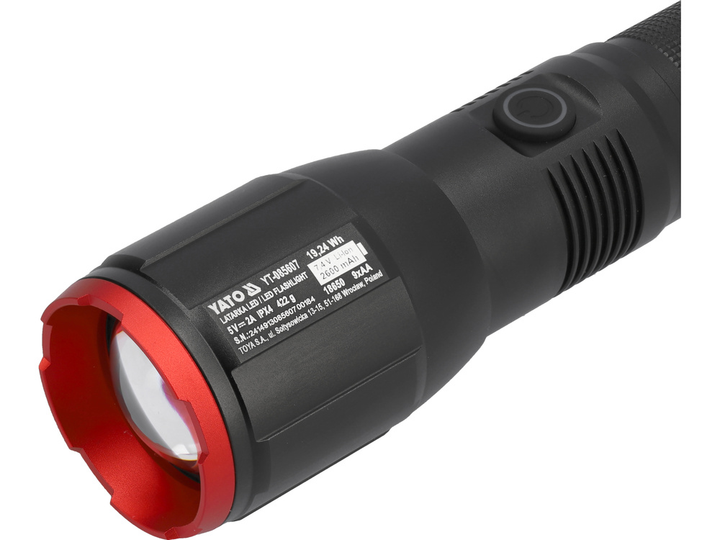 Latarka LED akumulatorowa YATO 50 W, 5000/2500/500 Lm (YT-085607) - obraz 5