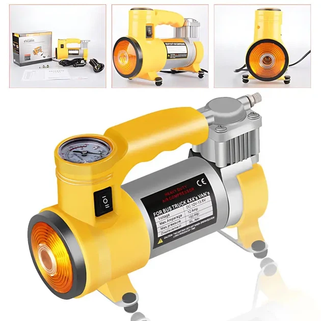 Автомобильный компрессор Air Compressor 12 В/220 В AND 521-2413 S98-2409-Y Jw - изображение 2