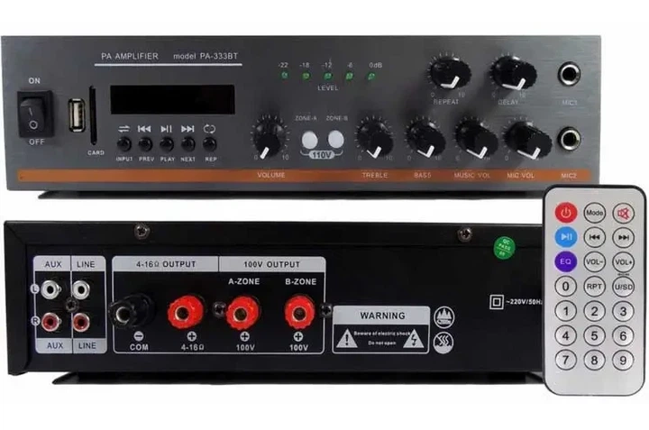 Усилитель звука PA-333BT с Bluetooth и функцией караоке 9488 - изображение 2