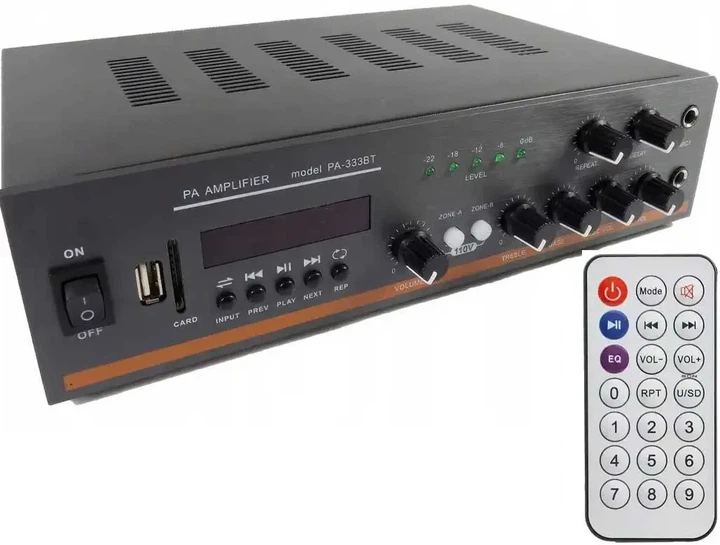 Усилитель звука PA-333BT с Bluetooth и функцией караоке 9488 - изображение 5