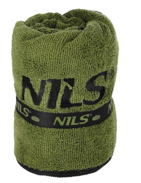  Рушник NILS Camp NCR15 із мікрофібри 120 x 60 см Хакі (5908261680137) - зображення 1