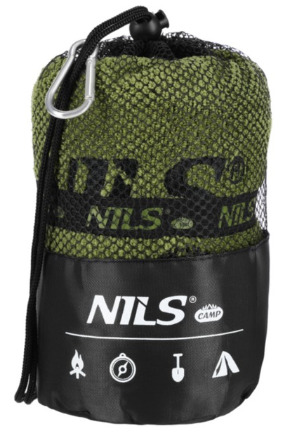 Ręcznik NILS Camp NCR15 z mikrofibry 120 x 60 cm Khaki (5908261680137) - obraz 9