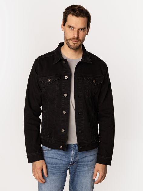 Куртка джинсова чоловіча Lee Cooper Mauro-1223 XL Чорна (5905991725268) - зображення 3