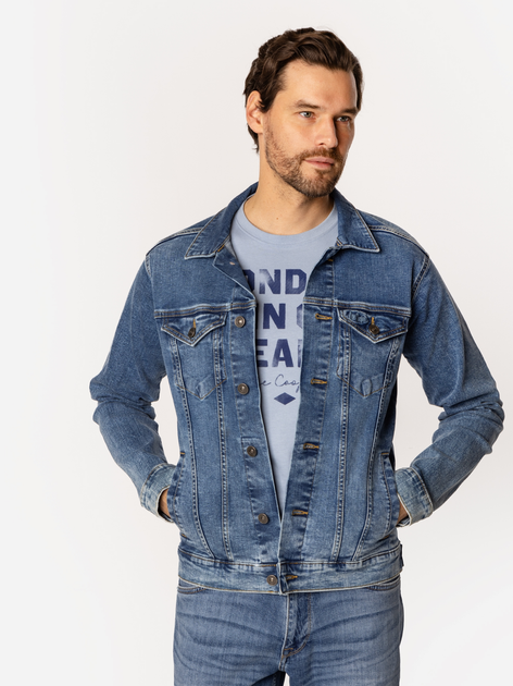 Kurtka jeansowa męska Lee Cooper Mauro-1223 L Niebieska (5905991725299) - obraz 1