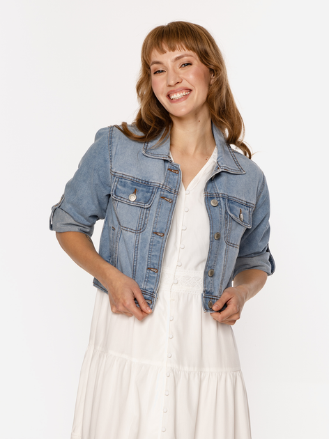 Kurtka jeansowa damska Lee Cooper Santa-1000 S Błękitna (5905991723790) - obraz 1