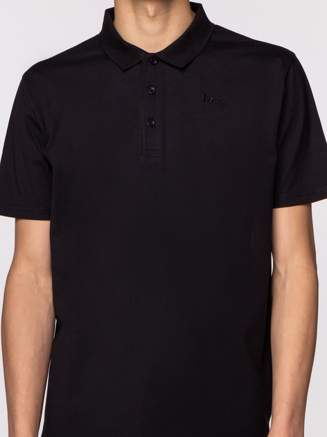 Koszulka polo męska Lee Cooper Alan-7124 M Czarna (5905991724292) - obraz 5