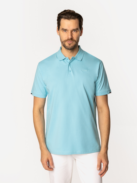 Поло довге чоловіче Lee Cooper Alfi-4146 L Блакитний (5905991724162) - зображення 1