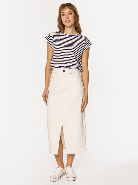 Spódnica damska midi jeansowa Lee Cooper Praia-4842 M Biąla (5905991725183) - obraz 3