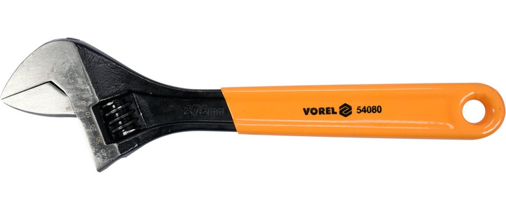Klucz nastawny VOREL z gumowaną rękojeścią 375 mm 54080 (5906083009273) - obraz 1